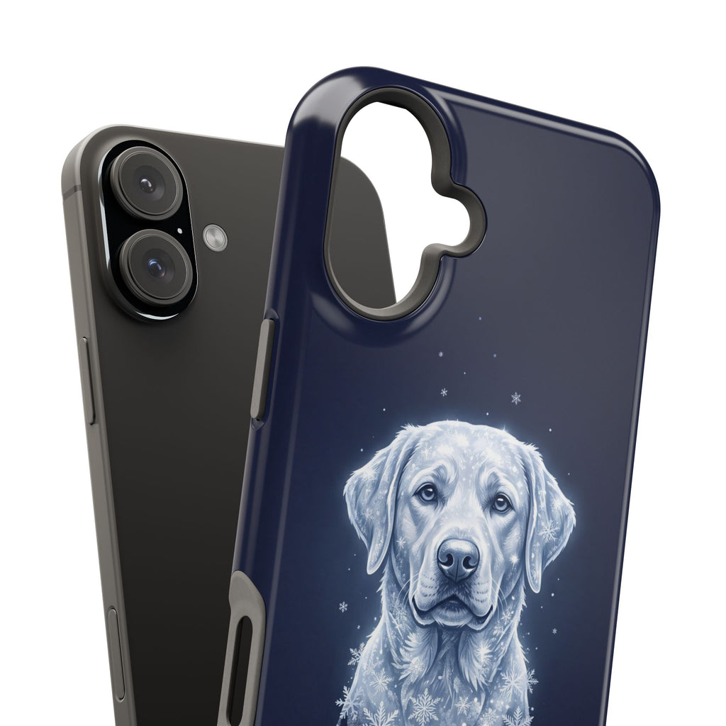 Personalized Winter Snowflake Labrador Phone Case — Tough Magnetic Case with Wireless Charging