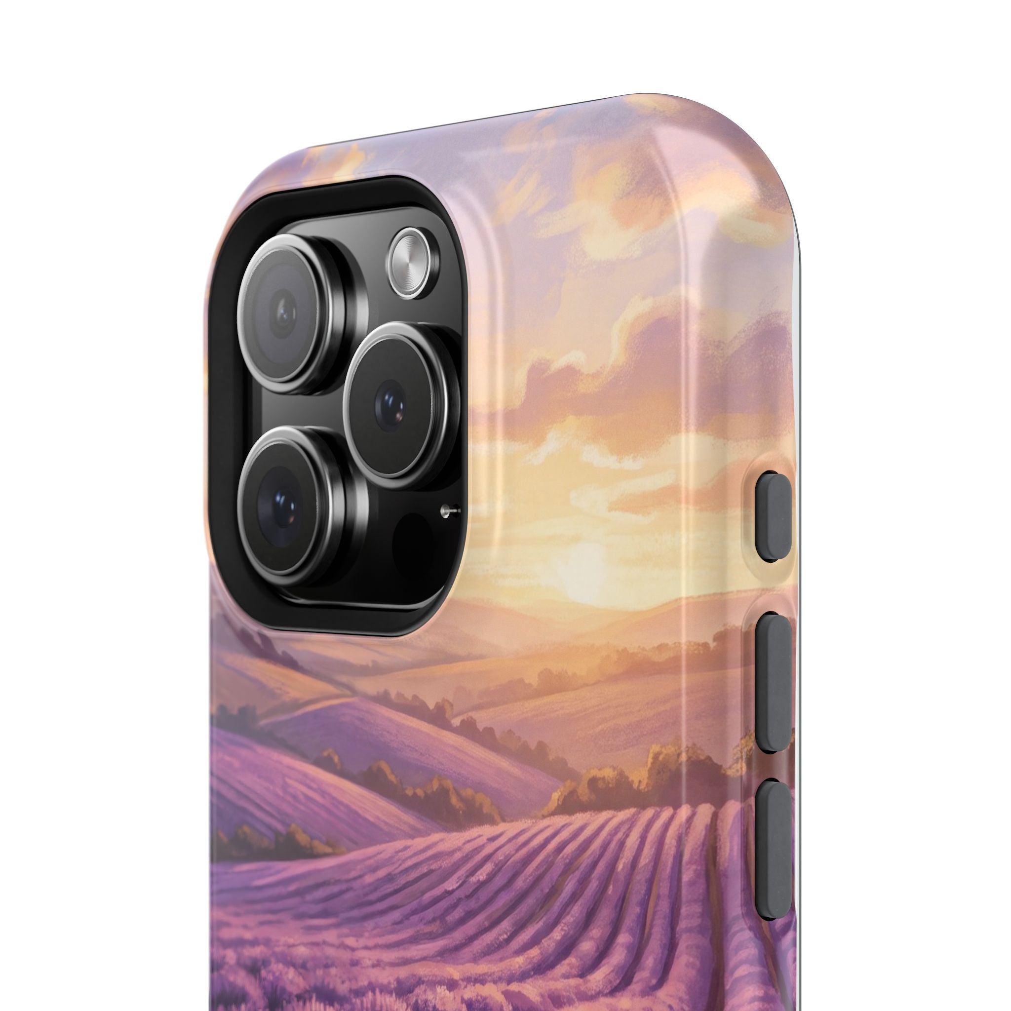 Personalized Dachshund Lavender Field Phone Case — Wireless Charging Cover