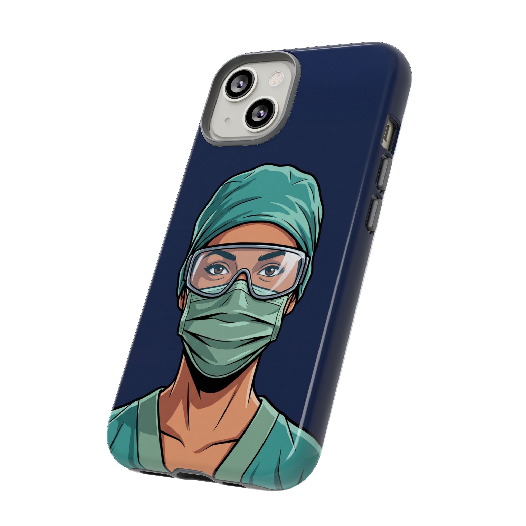 Nurse Illustrated Portrait Phone Case | iPhone & Samsung