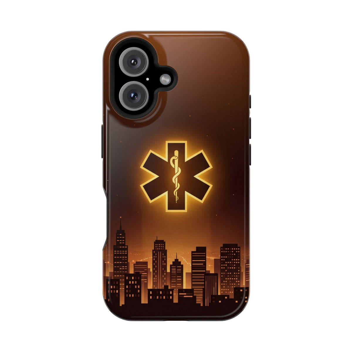 Paramedic/EMT Skyline Phone Case — Magnetic Wireless Charging Cover