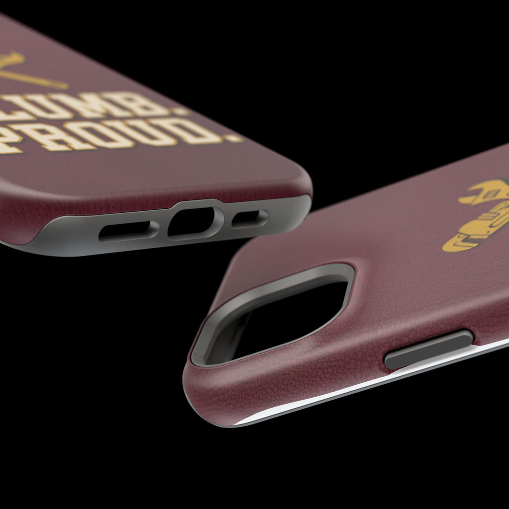 Plumb. Proud. Phone Case — Crossed Wrenches Wireless Charging Cover