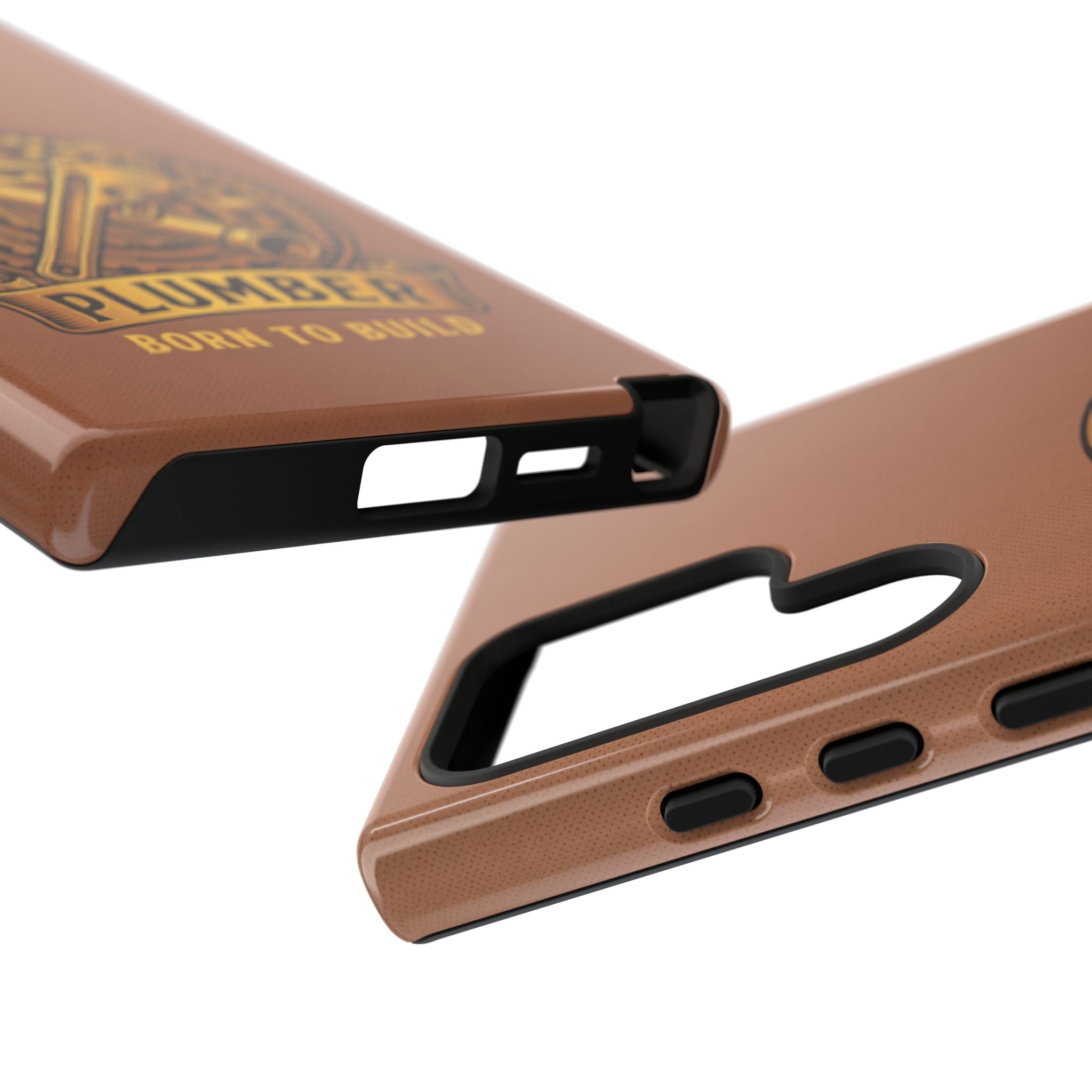 Plumber Born to Build Leather Phone Case - Samsung & iPhone Series