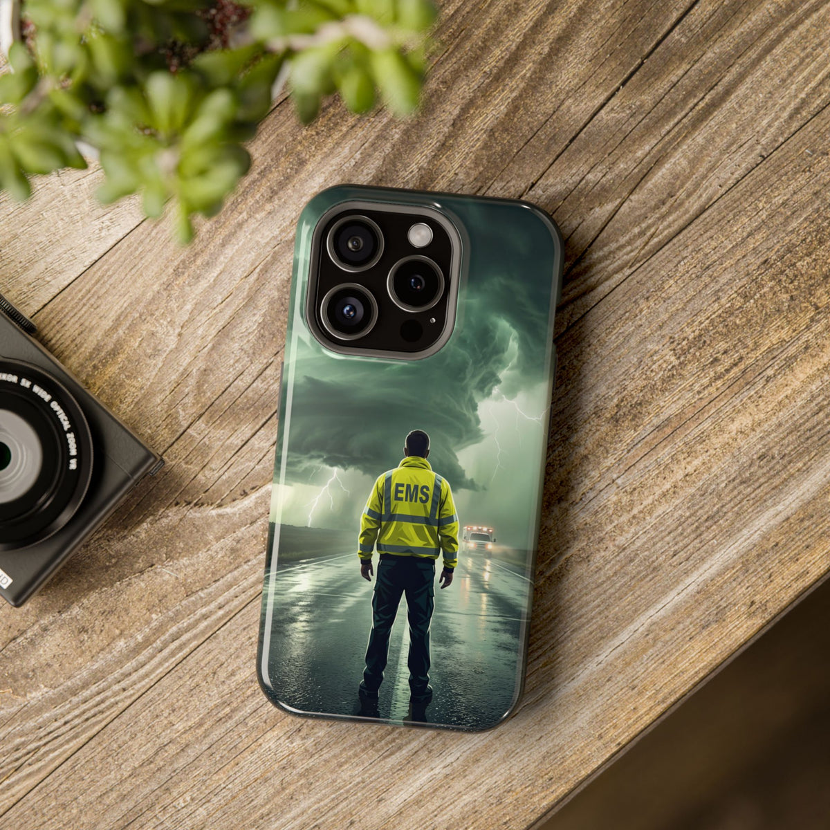 EMS Green Storm Phone Case — Magnetic Wireless Charging Cover