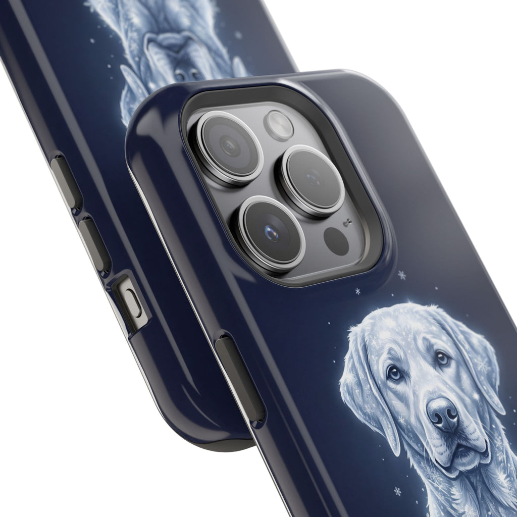 Personalized Winter Snowflake Labrador Phone Case — Tough Magnetic Case with Wireless Charging