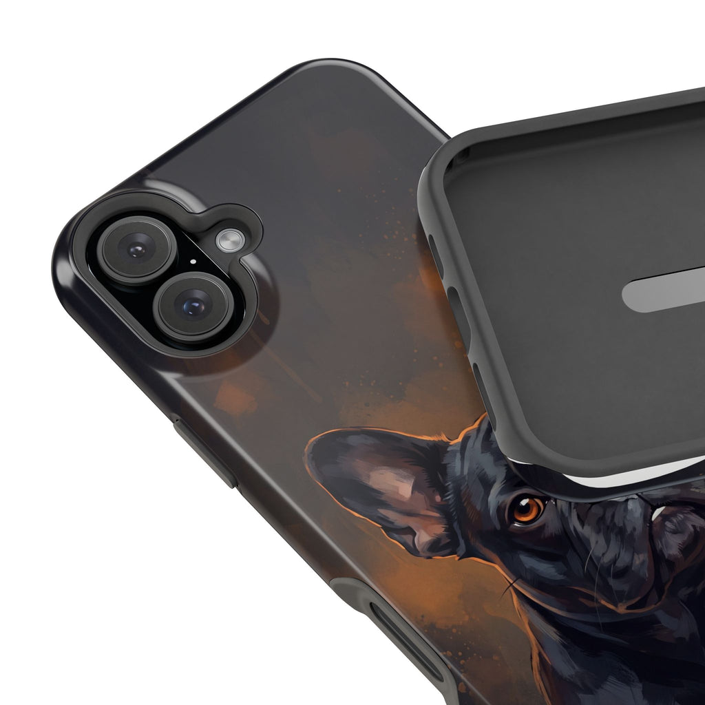 French Bulldog Portrait Phone Case — Impact-Resistant Wireless Charging Cover
