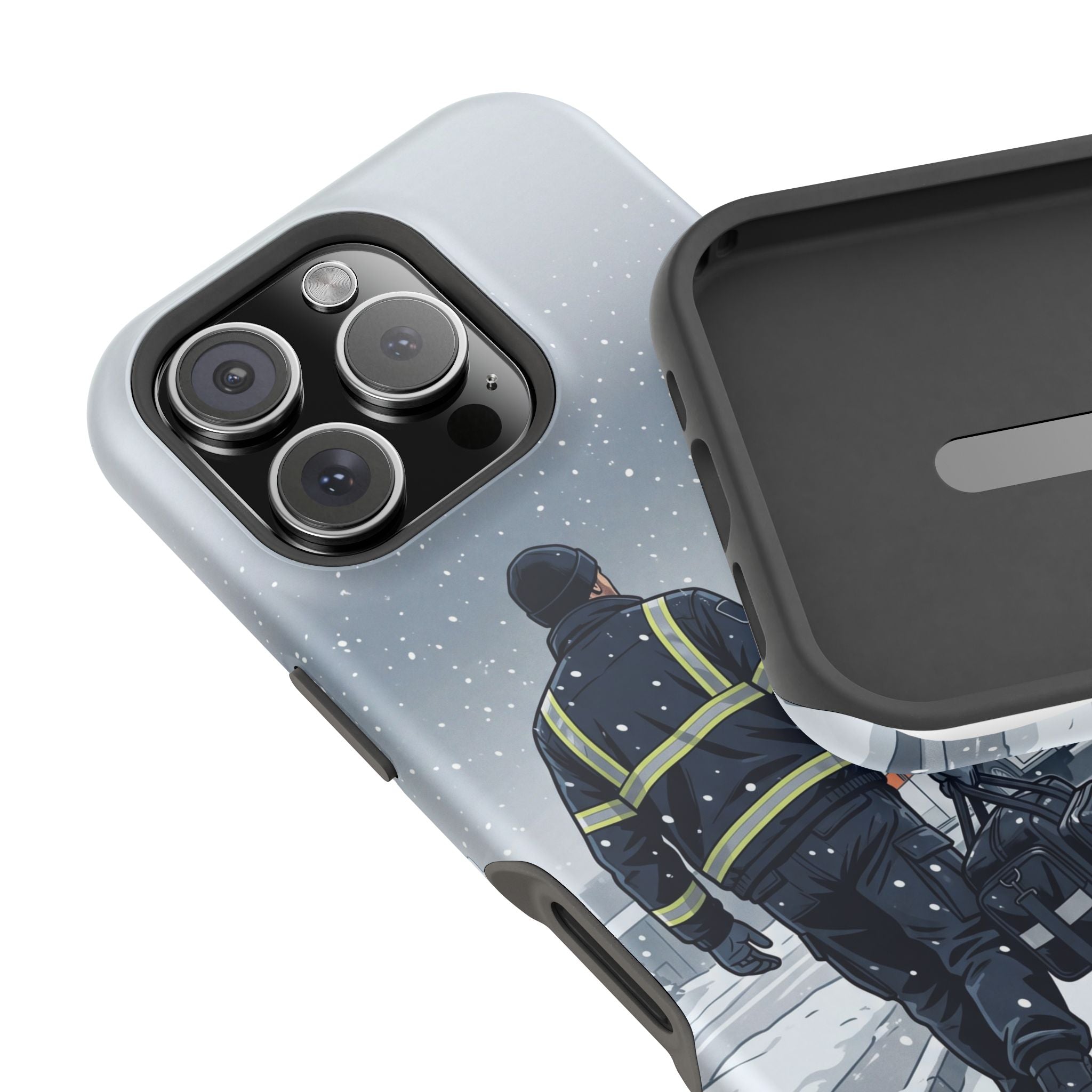 Bold Paramedic/EMT Portrait Phone Case — Magnetic Wireless Charging Cover