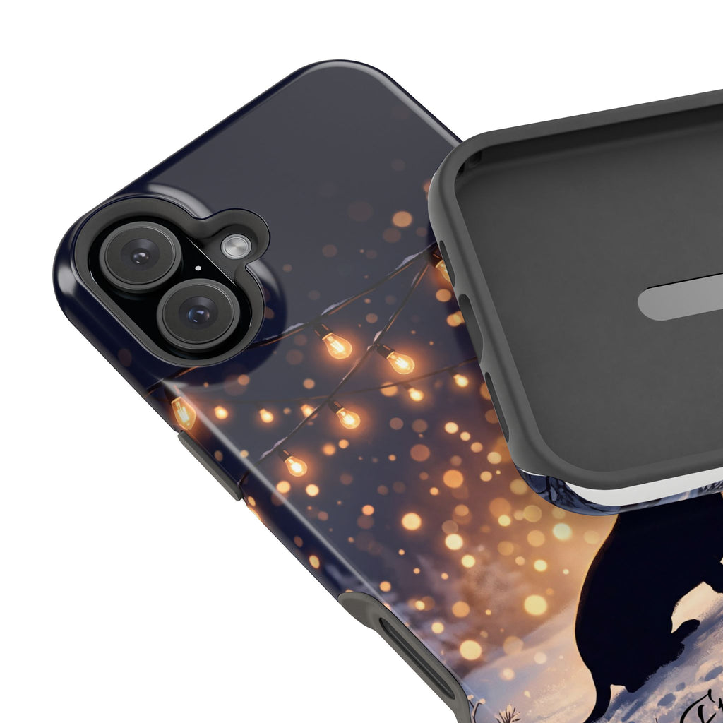 Personalized Dachshund Golden Sparks Phone Case — Wireless Charging Cover