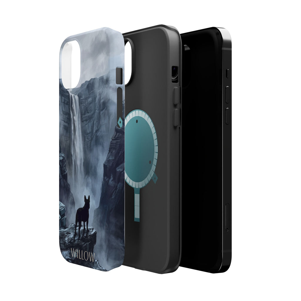 Personalized French Bulldog Misty Waterfall Phone Case — Wireless Charging Cover