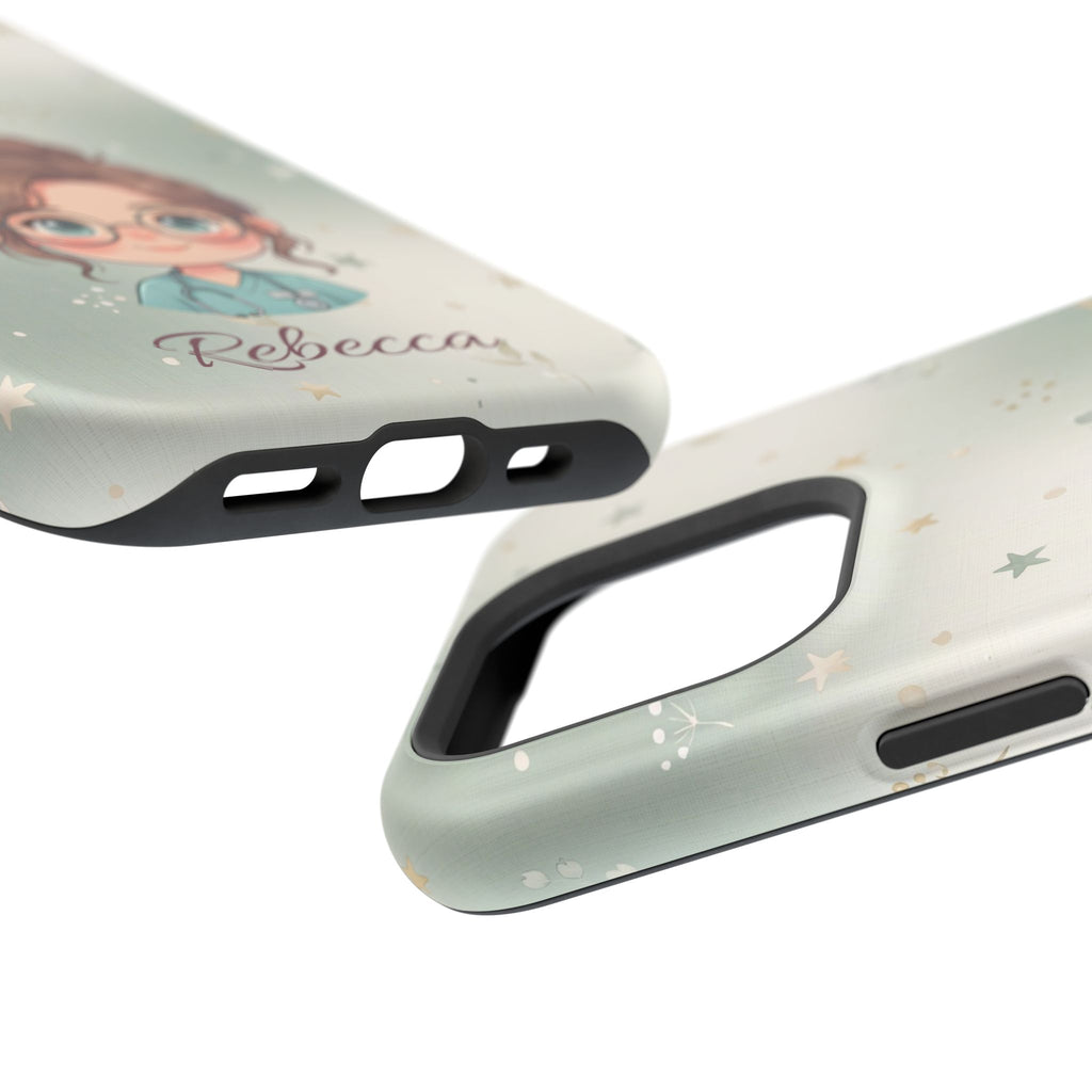 Personalized Starry Nurse Phone Case — Wireless Charging Cover