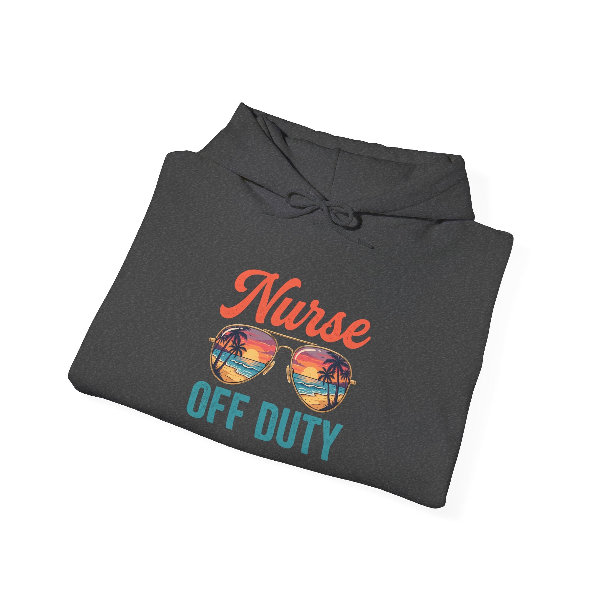 Nurse Off Duty Hoodie — Beach Vacation Nurse Graphic Pullover
