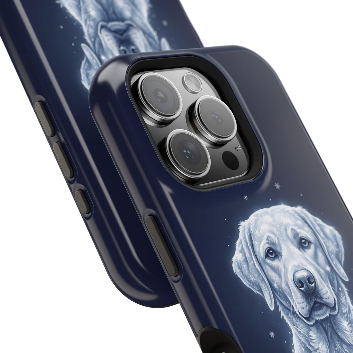 Personalized Winter Snowflake Labrador Phone Case — Tough Magnetic Case with Wireless Charging