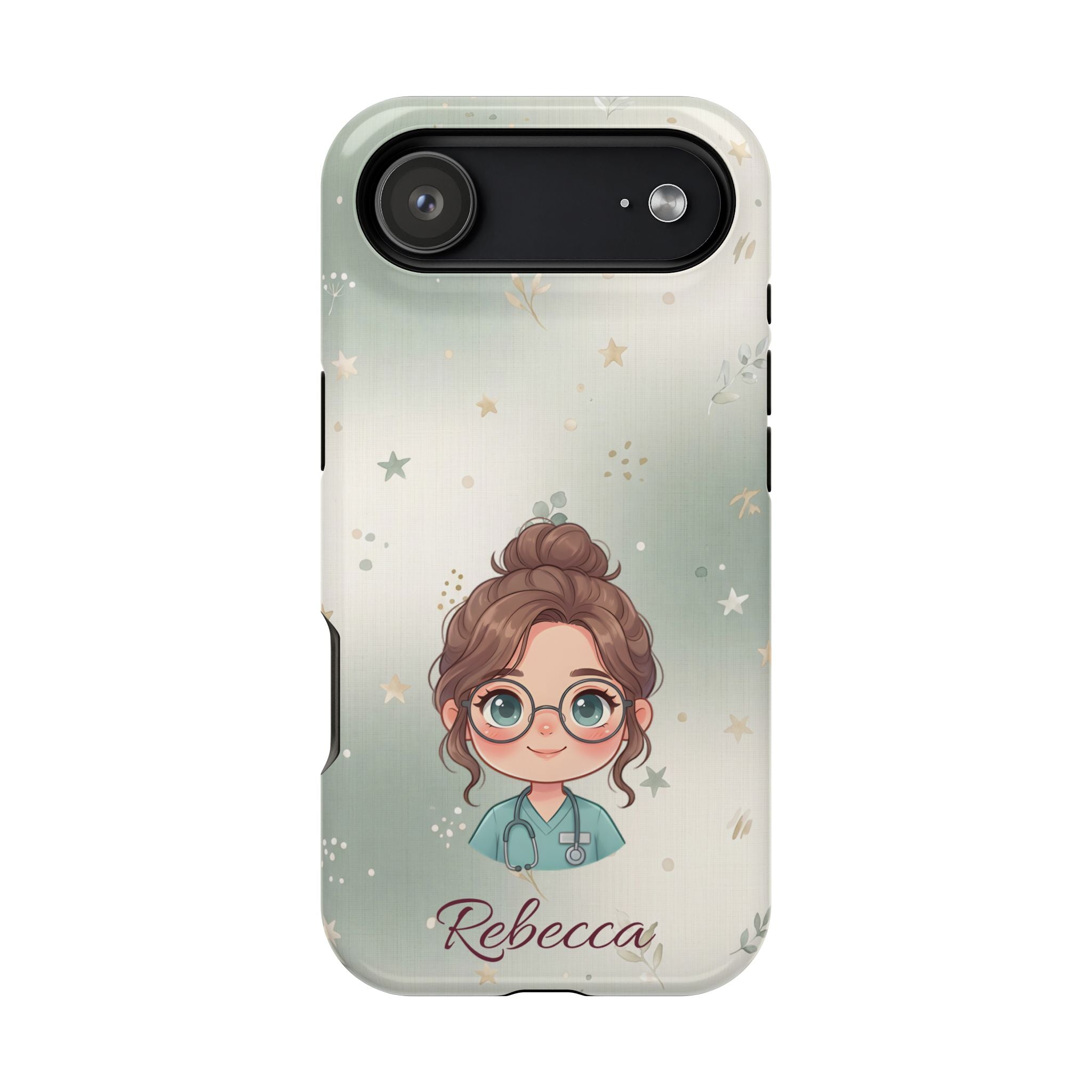 Personalized Starry Nurse Phone Case — Wireless Charging Cover