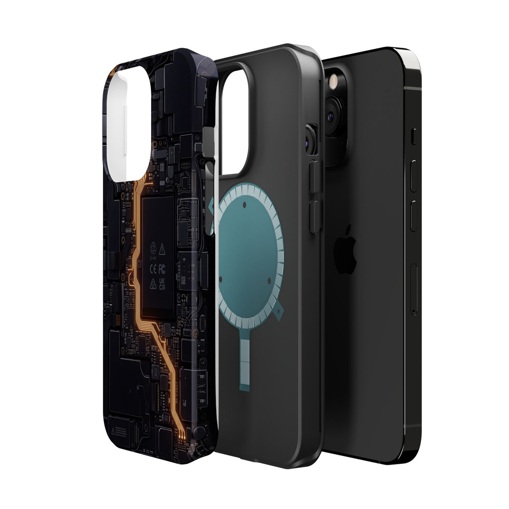 Electrician Circuit Bolt Phone Case — Impact-Resistant Wireless Charging Cover
