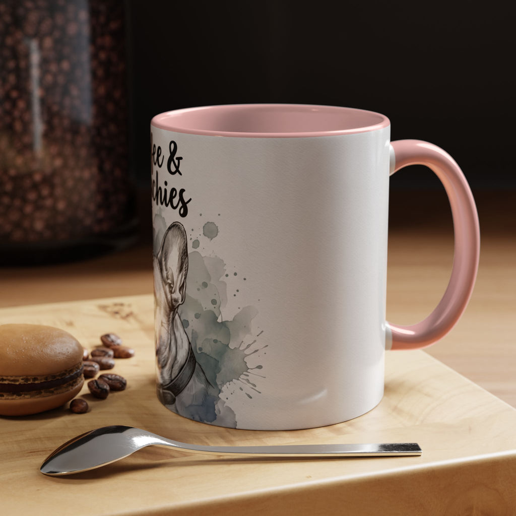 Coffee & Frenchies Mug | French Bulldog Lover Gift | Watercolor Dog Mug