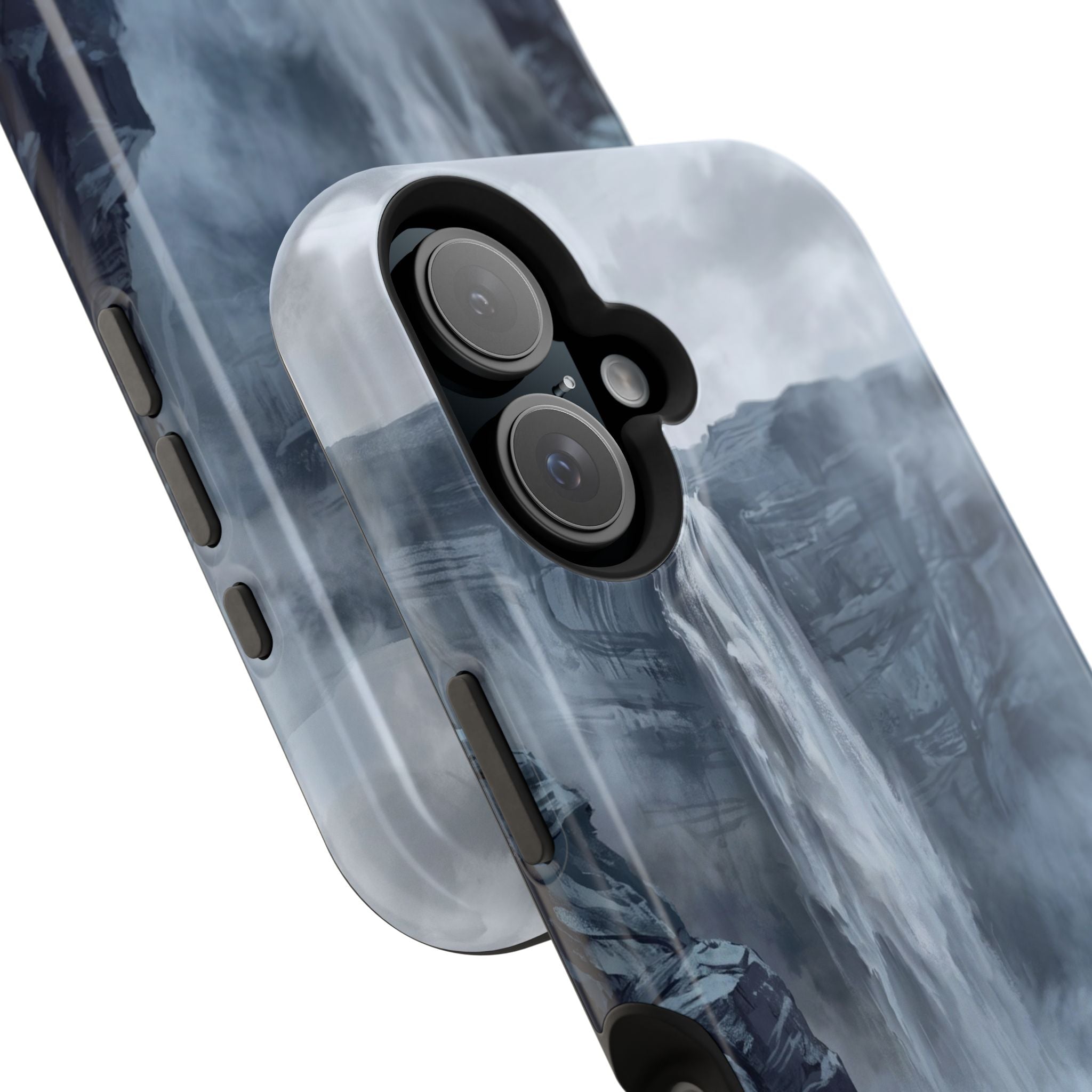 Personalized French Bulldog Misty Waterfall Phone Case — Wireless Charging Cover