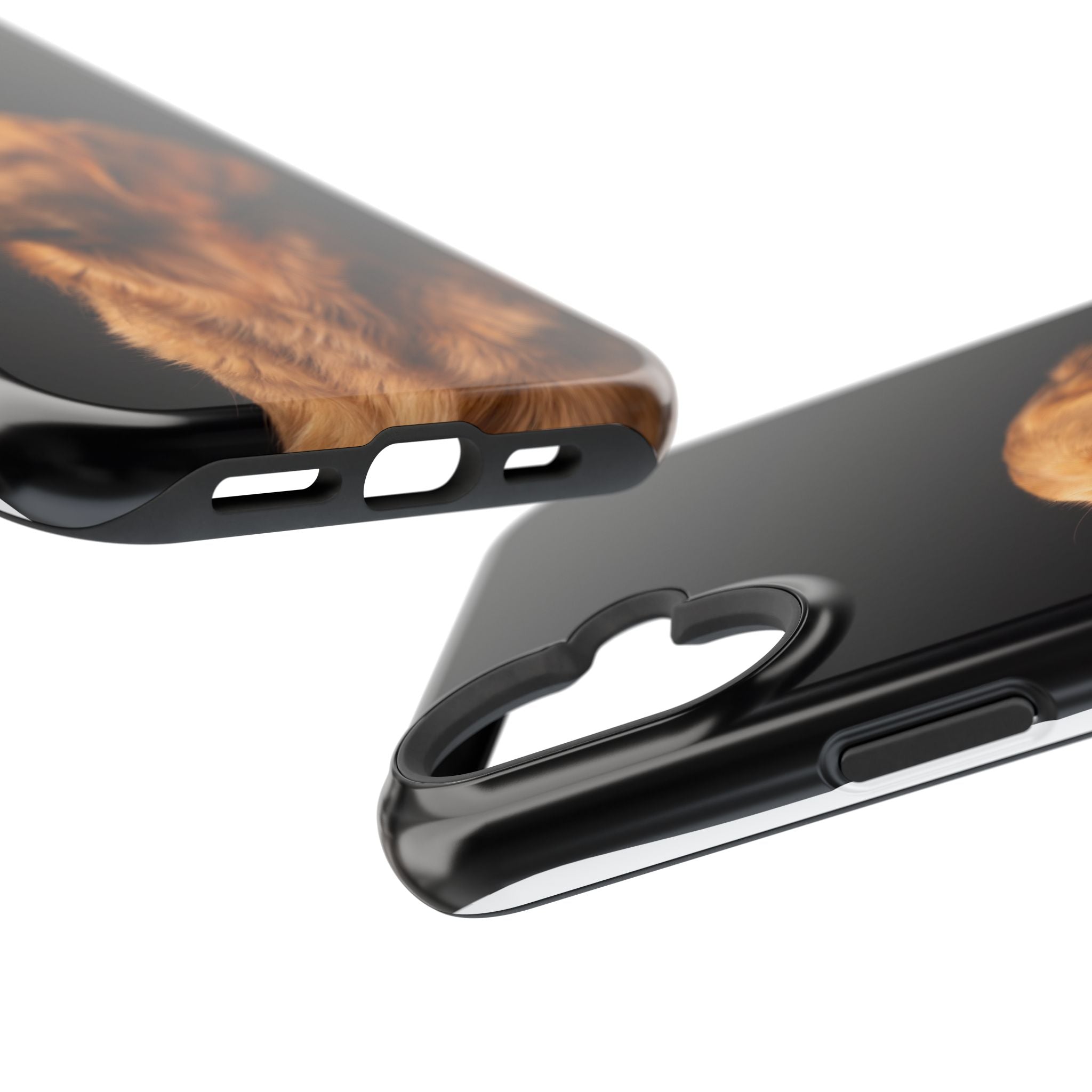 Golden Retriever Portrait Phone Case — Impact-Resistant Wireless Charging Cover