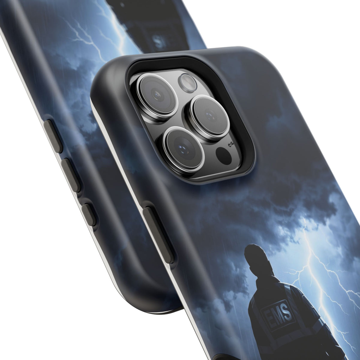 Personalized Lightning Storm EMS Phone Case — Wireless Charging Cover