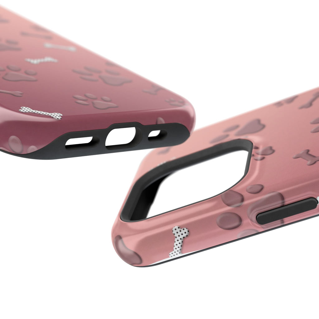 Paws & Bones Phone Case — Impact-Resistant Wireless Charging Cover