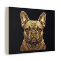 Golden French Bulldog Canvas Art — Matte Stretched Wall Decor