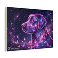 Labrador Personalized Canvas | Cosmic Galaxy Butterfly Wall Art