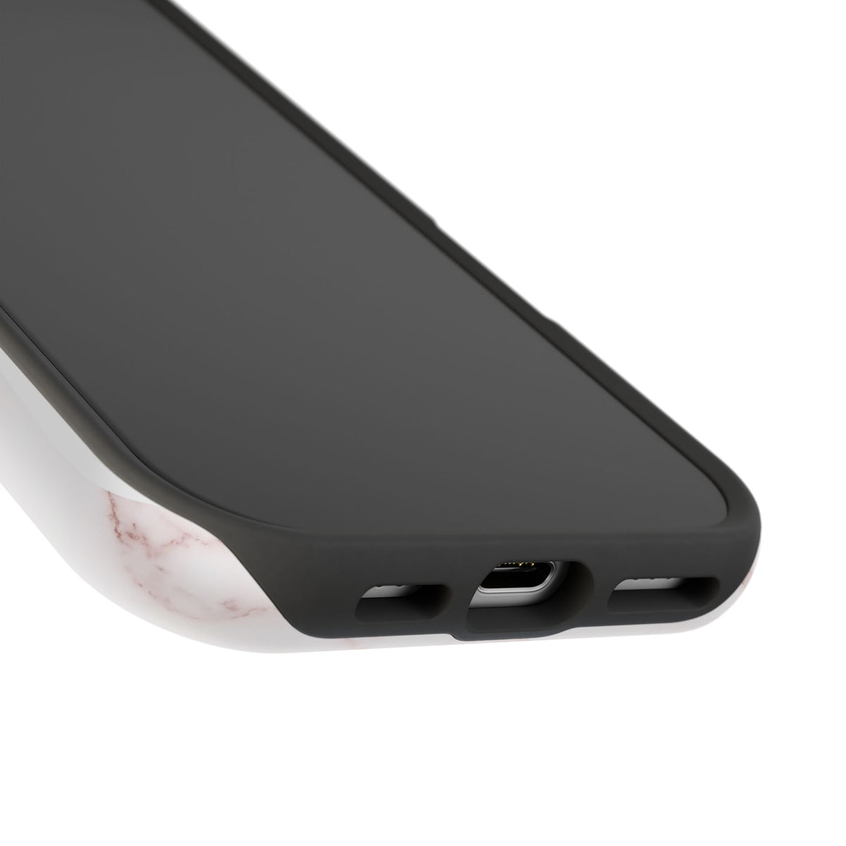 Personalized Rose Gold Marble Labrador Phone Case — Tough Magnetic Case with Wireless Charging