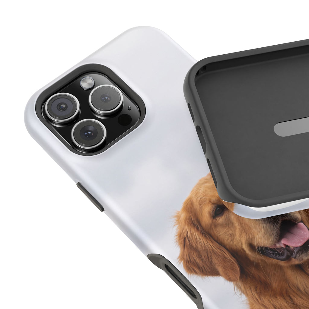 Golden Retriever Phone Case — Impact-Resistant Wireless Charging Cover