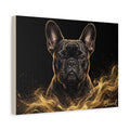 French Bulldog Personalized Canvas | Golden Smoke Wall Art