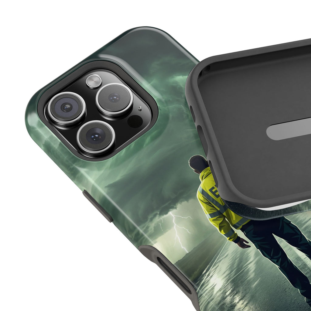 EMS Green Storm Phone Case — Magnetic Wireless Charging Cover