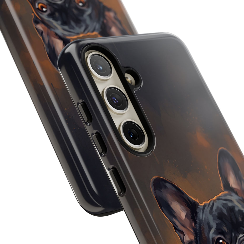 Moody French Bulldog Portrait Phone Case | Dramatic Studio Photography Style | iPhone & Samsung