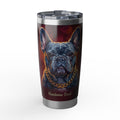 Personalized Frenchie Tumbler – Handsome Devil Travel Mug, Custom Name Gift for Dog Lovers