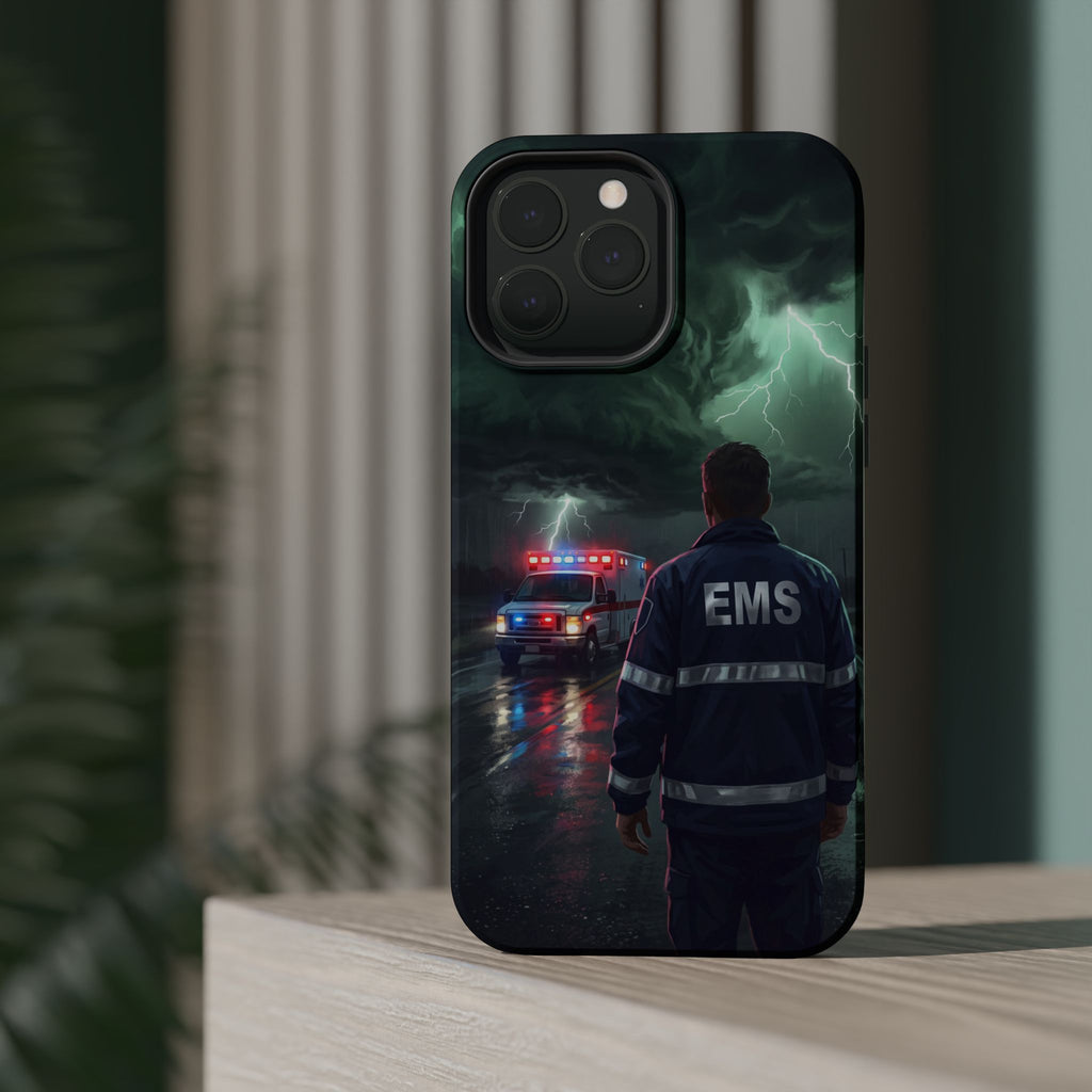 EMS Green Storm City Phone Case — Magnetic Wireless Charging Cover