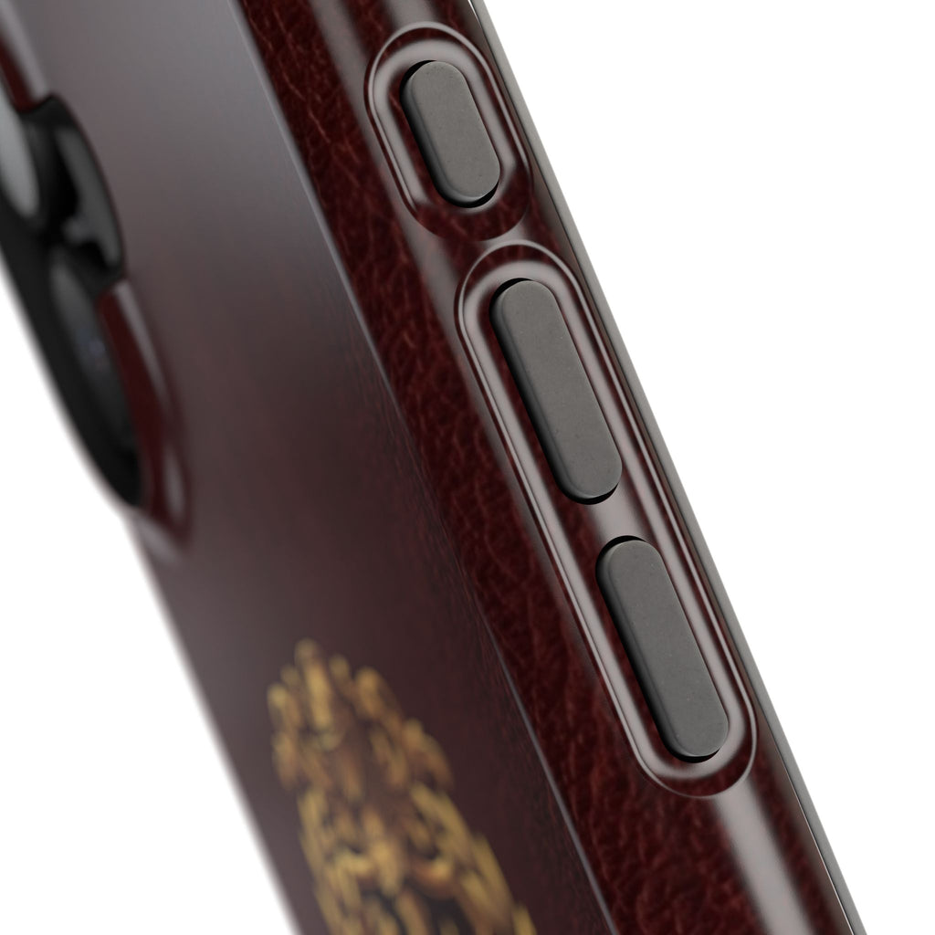 Plumber Crest Phone Case — Heraldic Shield Design Wireless Charging Cover