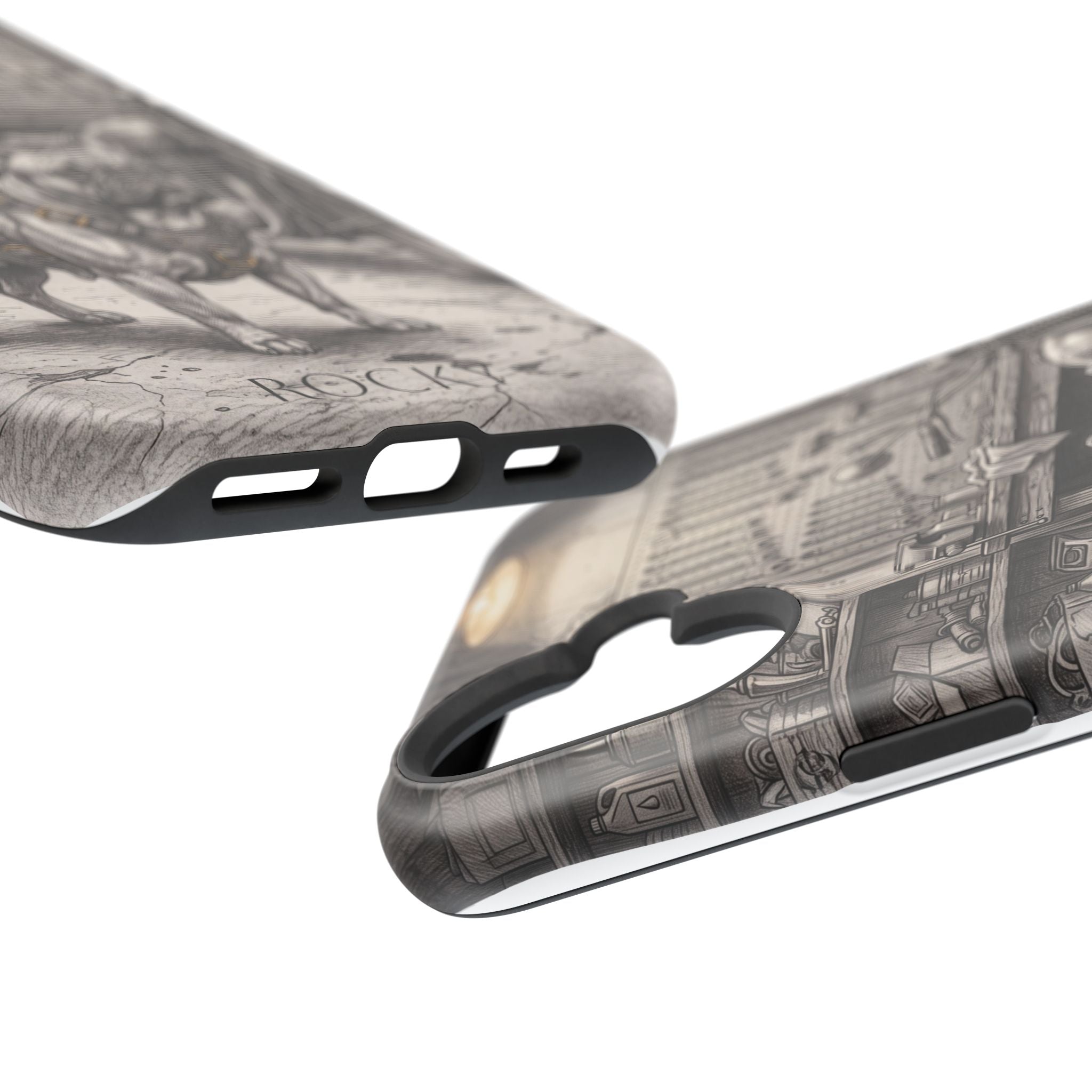 Personalized French Bulldog Vintage Street Phone Case — Wireless Charging Cover