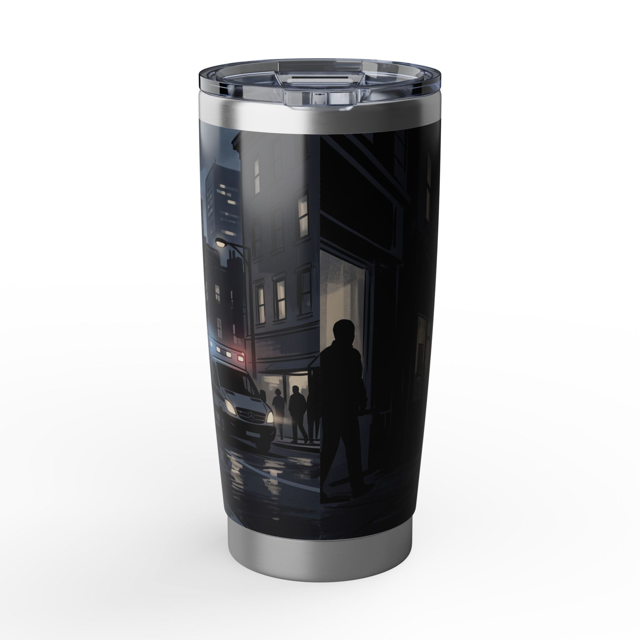 Paramedic/EMT 20oz Tumbler – Female Paramedic Running Silhouette Design