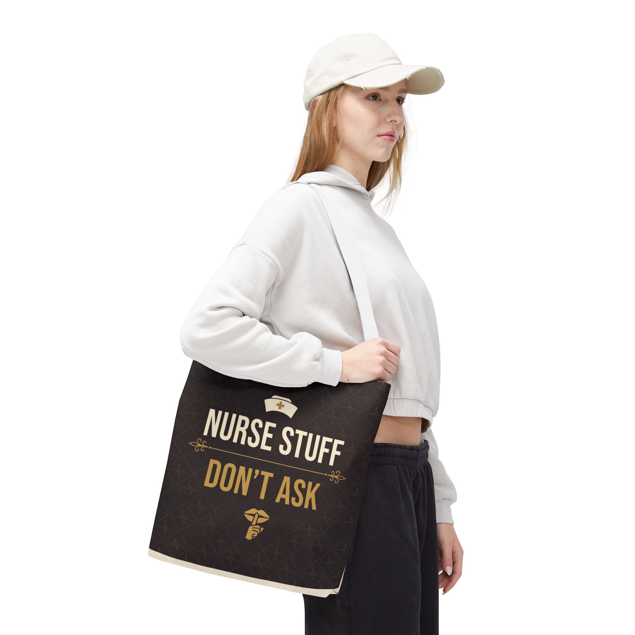 Nurse Stuff Don't Ask Tote | Funny Nurse Gift Tote Bag | Nurse Humour Appreciation Gift | Premium Polyester Carry-All