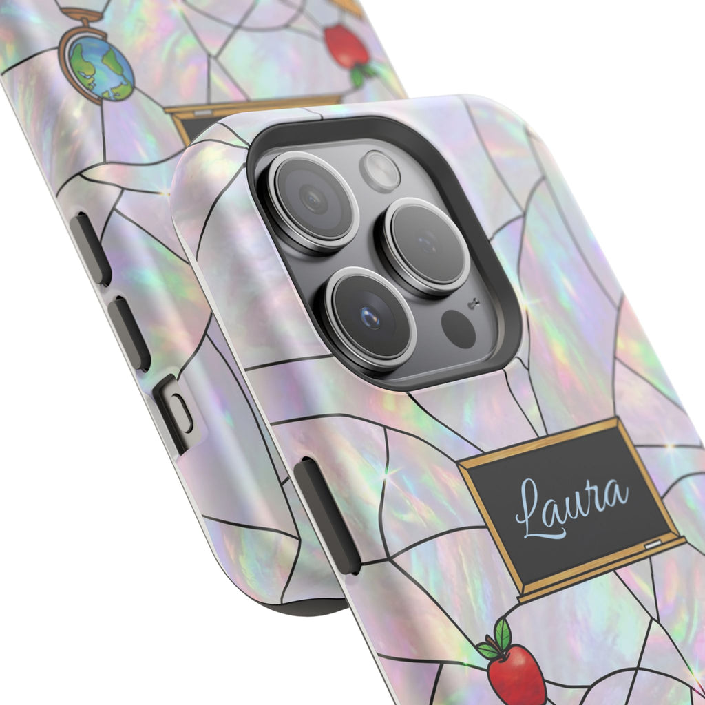 Personalized Teacher Phone Case — Impact-Resistant Wireless Charging Cover