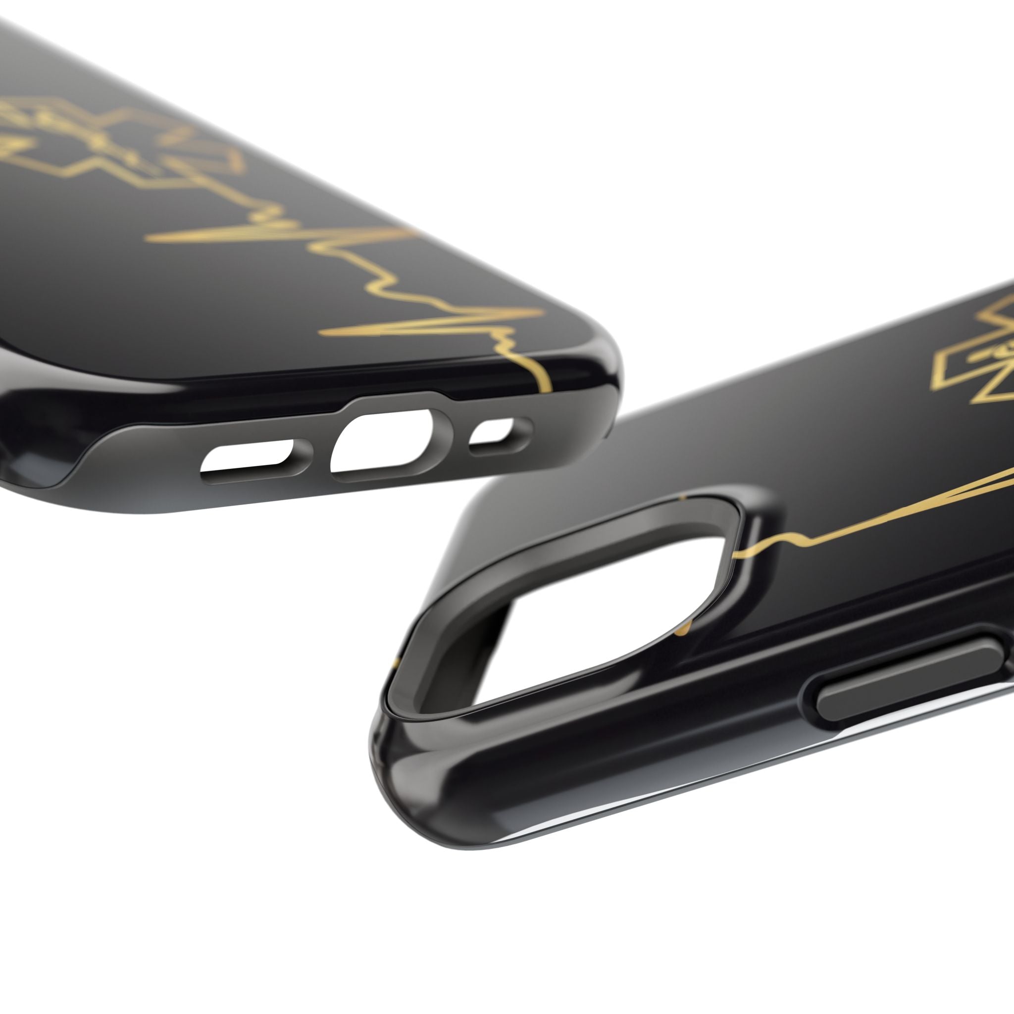 Paramedic/EMT Heartbeat Line Phone Case — Magnetic Wireless Charging Cover