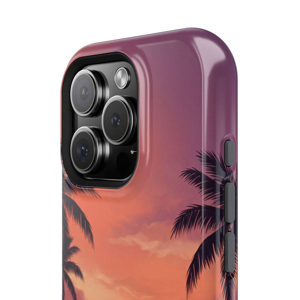 Personalized Dachshund Tropical Beach Sunset Phone Case — Wireless Charging Cover