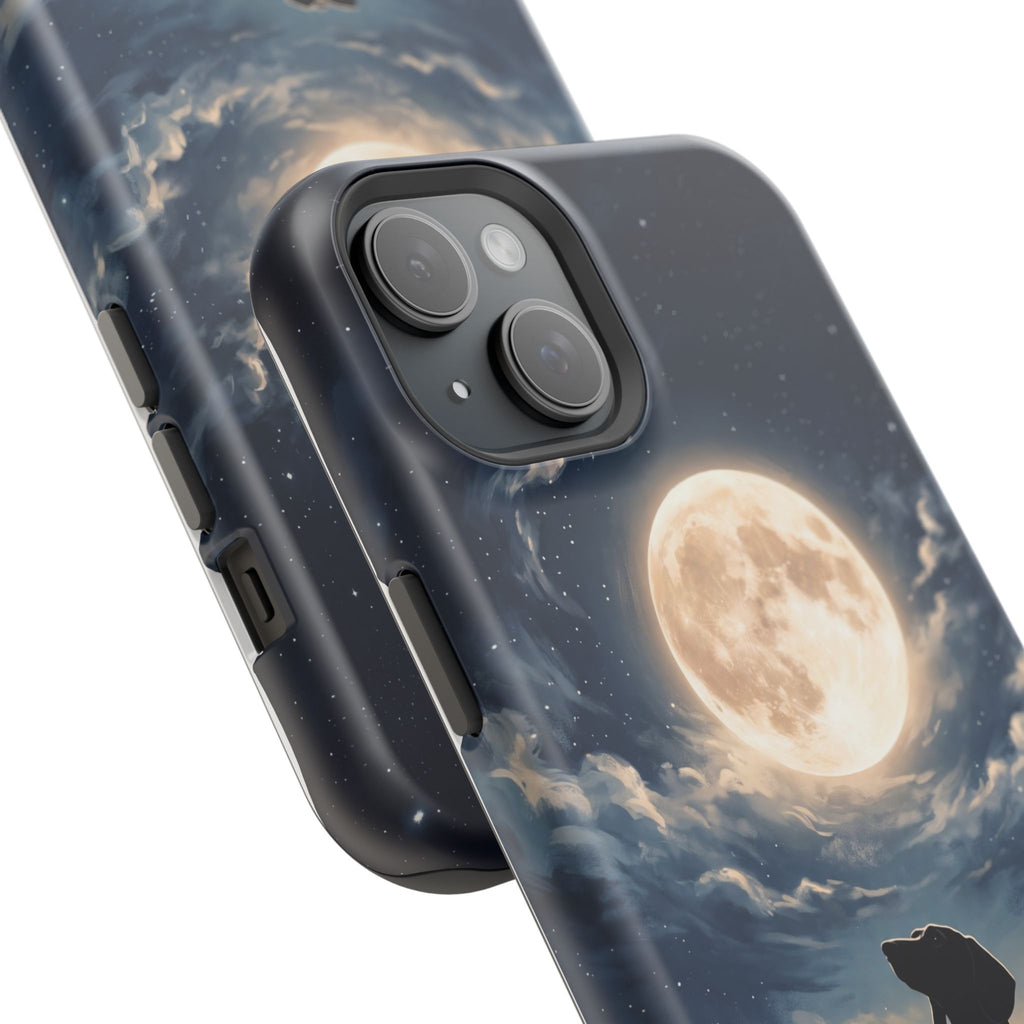 Personalized Dachshund Moonlight Phone Case — Wireless Charging Cover