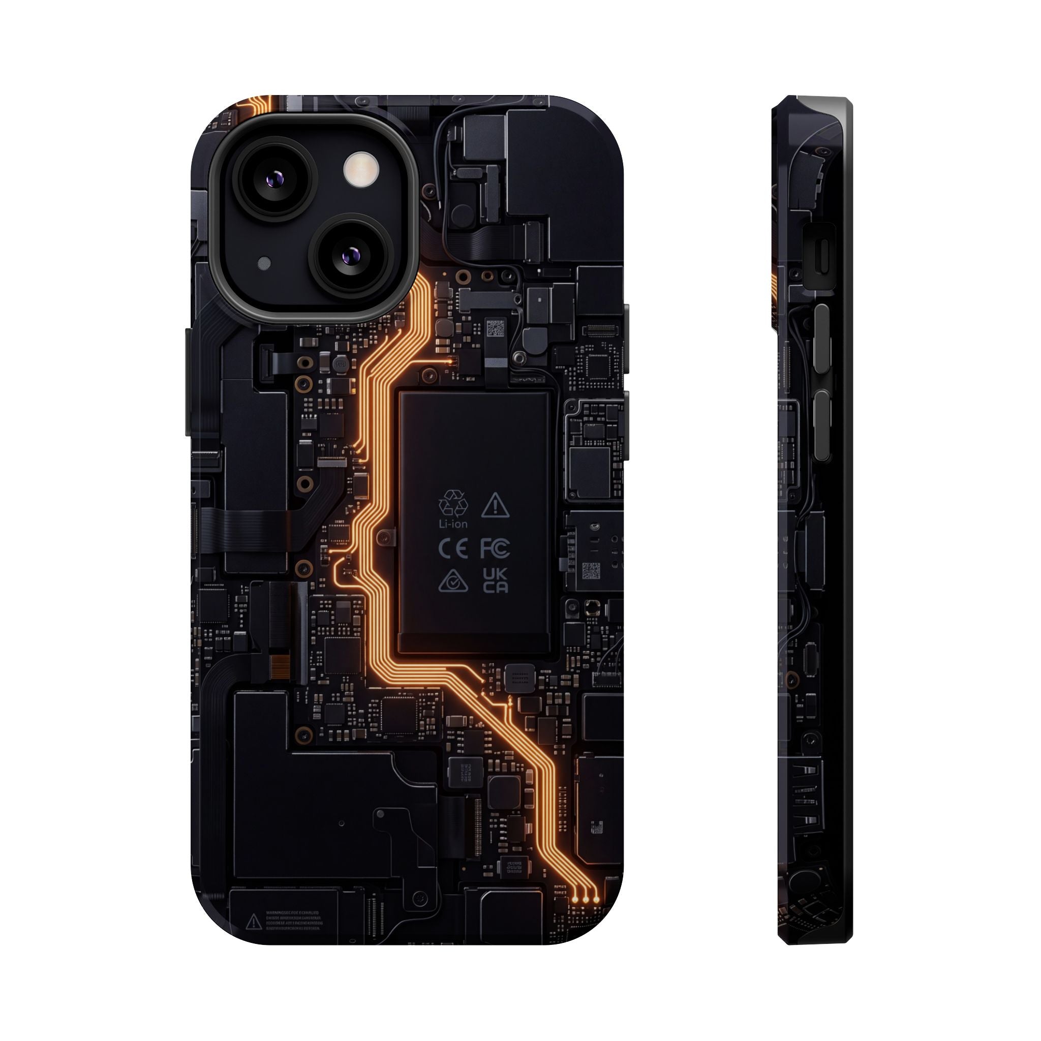 Electrician Circuit Bolt Phone Case — Impact-Resistant Wireless Charging Cover