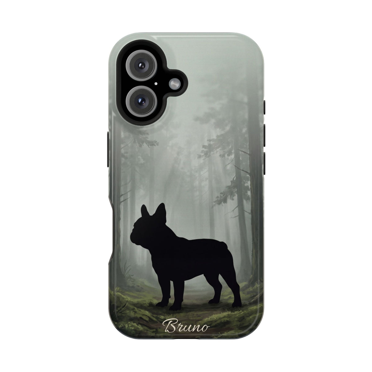 Personalized French Bulldog Misty Forest Phone Case — Wireless Charging Cover