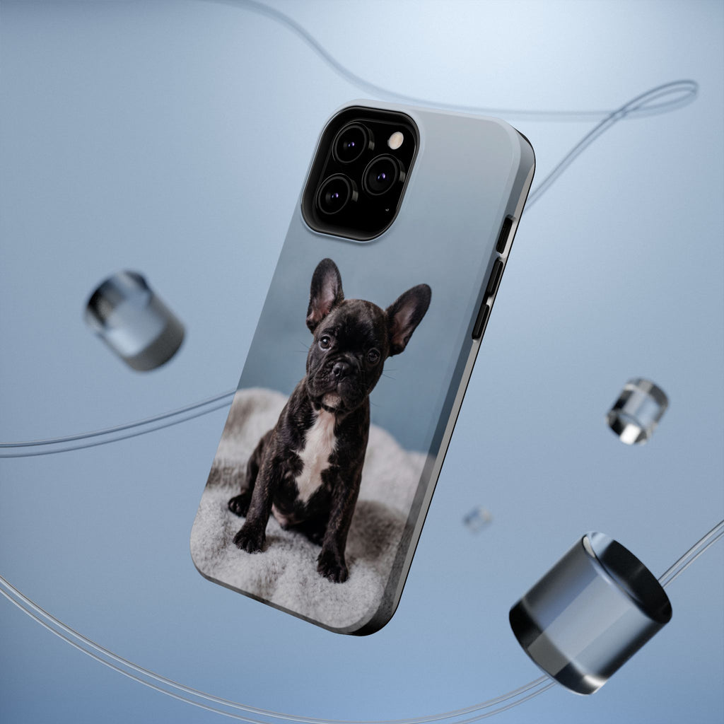 French Bulldog Puppy Phone Case — Impact-Resistant Wireless Charging Cover