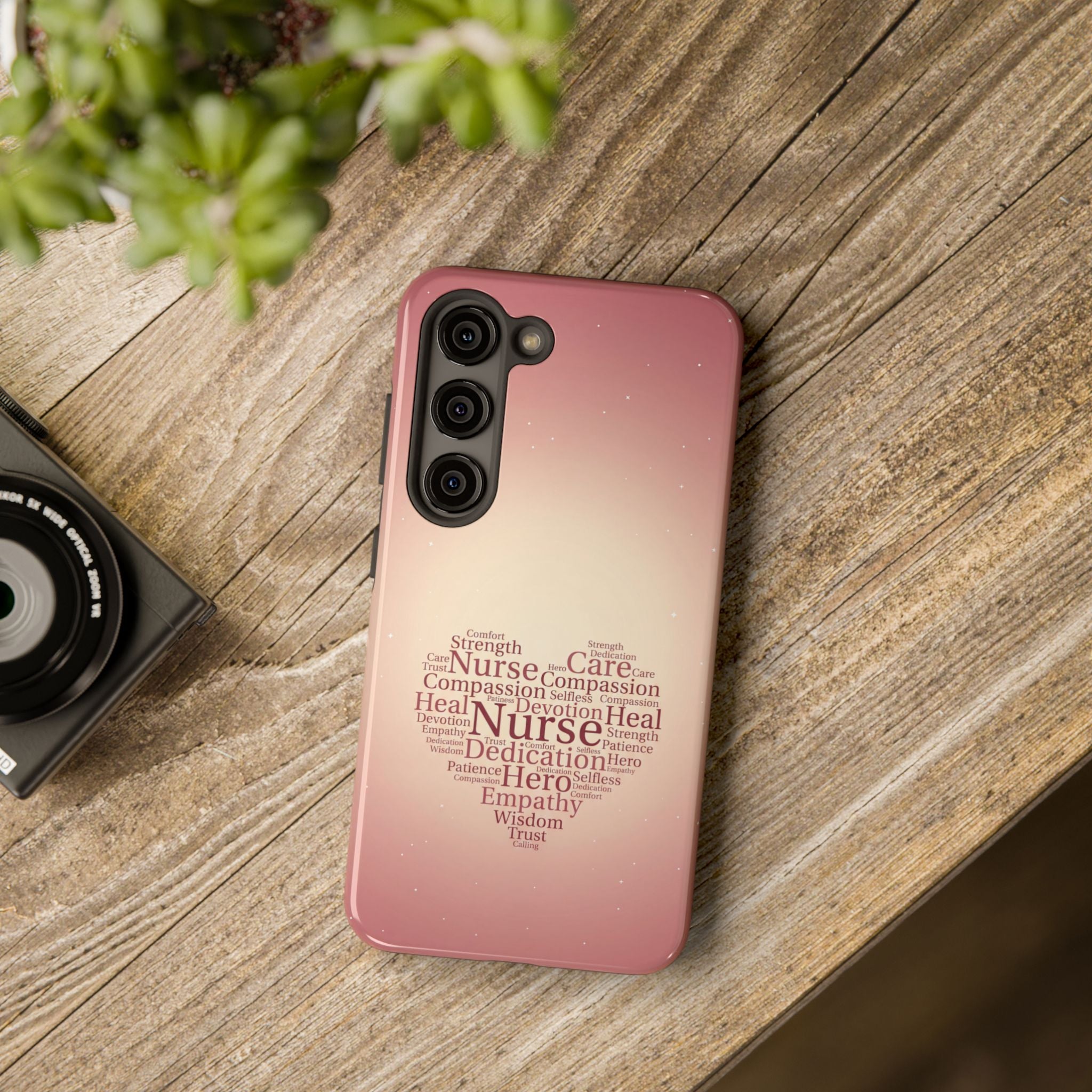 Nurse Heart Word Cloud Phone Case | iPhone & Samsung Galaxy series