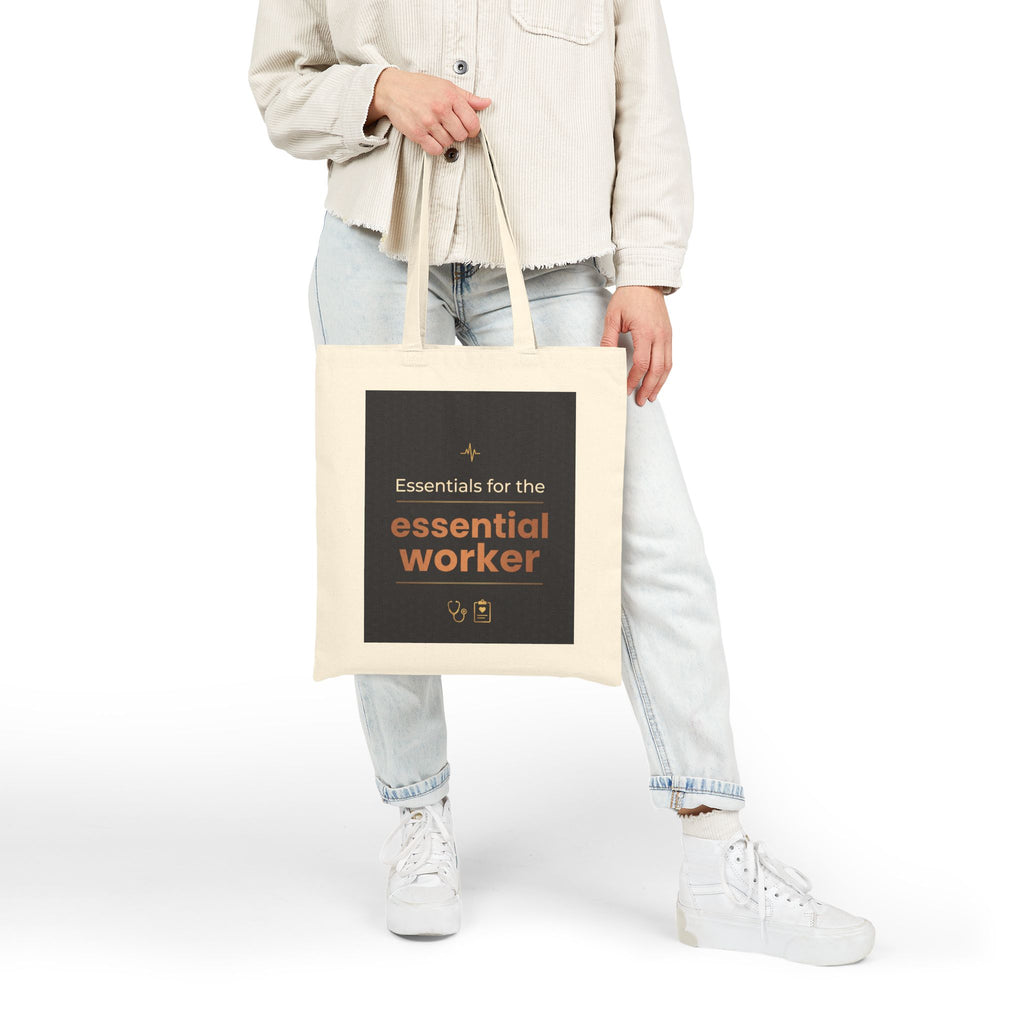 Nurse Tote Bag – Essentials for the essential worker – Cotton Canvas Tote Bag for Nurses