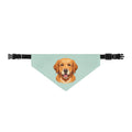 Mint Green Golden Retriever Bandana | Cute Goldie Dog Bandana | Pet Lover Gift