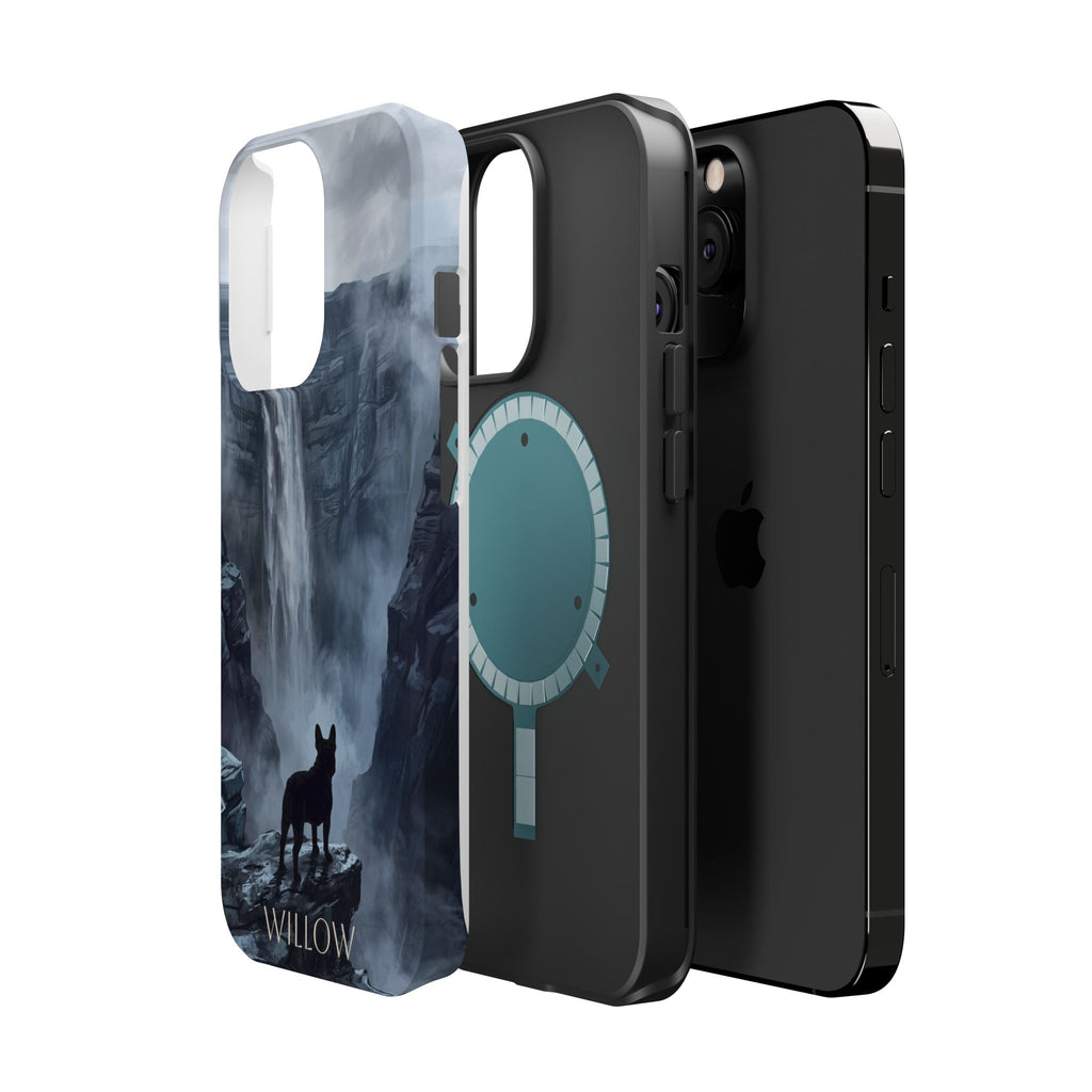 Personalized French Bulldog Misty Waterfall Phone Case — Wireless Charging Cover