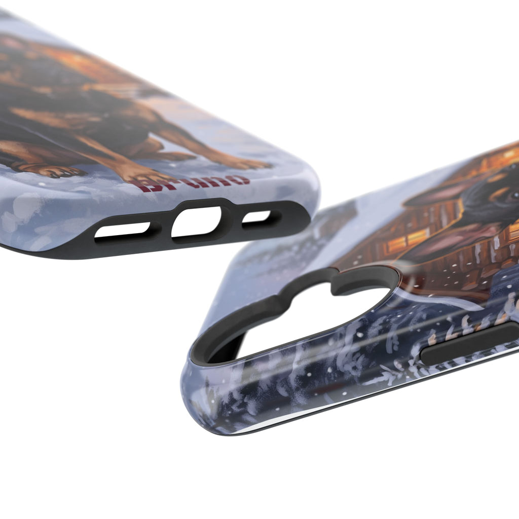 Personalized French Bulldog Cozy Cabin Phone Case — Wireless Charging Cover