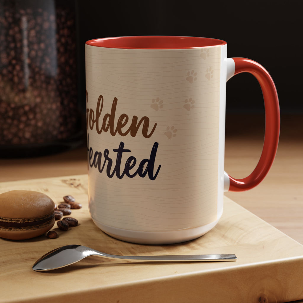 Golden Hearted Mug | Golden Retriever Lover Gift | Cute Dog Coffee Mug