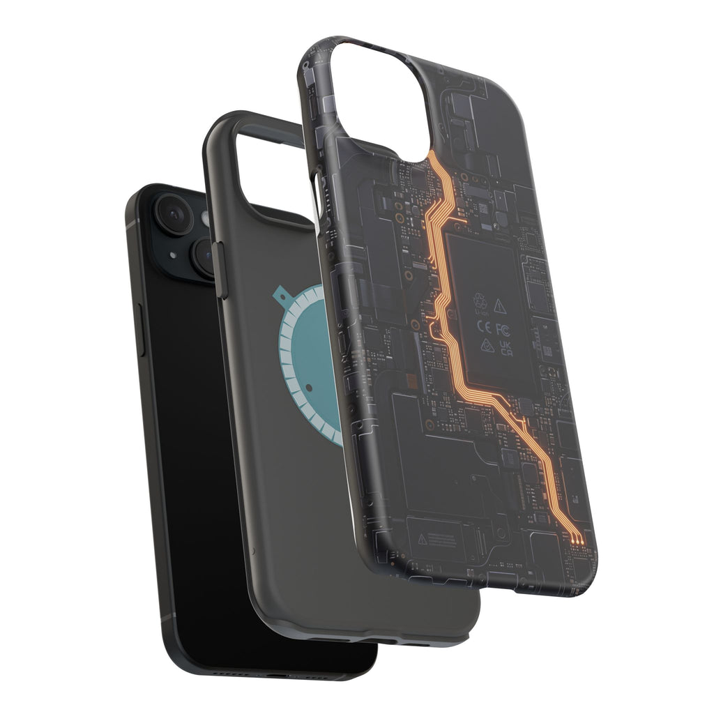 Electrician Circuit Bolt Phone Case — Impact-Resistant Wireless Charging Cover