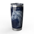Horse Personalized Tumbler | Winter Frost Art — 20 oz Stainless Travel Mug